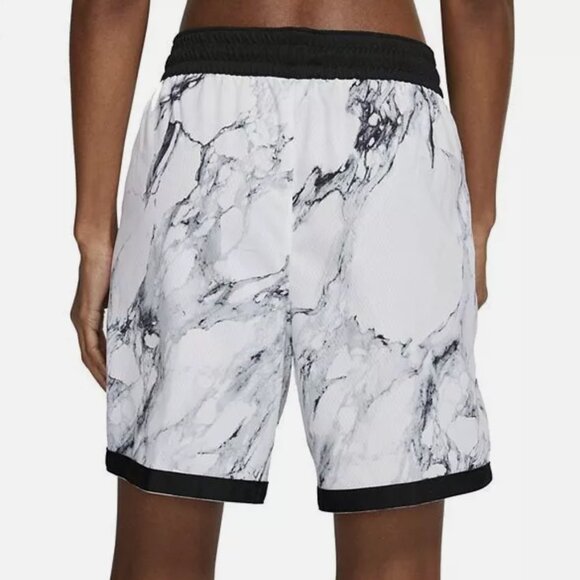 NWT - Nike Dri-FIT Marble Print White Standard Fit Basketball Shorts (Size M) - Picture 3 of 3